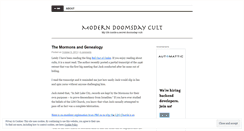 Desktop Screenshot of moderndoomsdaycult.com